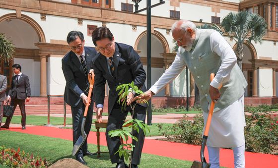 공동식수하는 한-인도 정상
