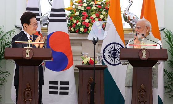 한-인도 정상 공동언론발표