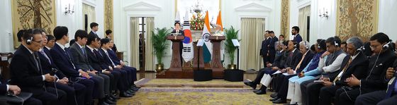 한-인도 정상 공동언론발표