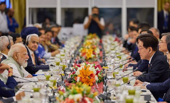 이재명 대통령, 모디 총리 주최 오찬