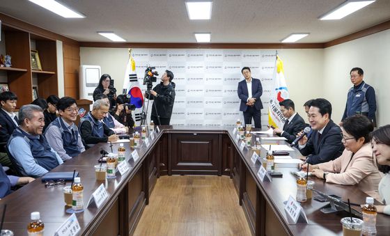 장동혁, 한국노총 서울지역본부 방문