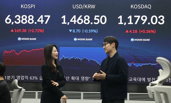 코스피, 6388.47 마감 '역대 최고'