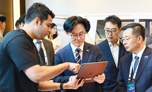 김정관 장관, 한·인도 비즈니스 파트너십 행사장 방문