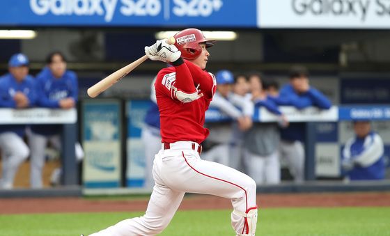 박성한, 딱! 안타