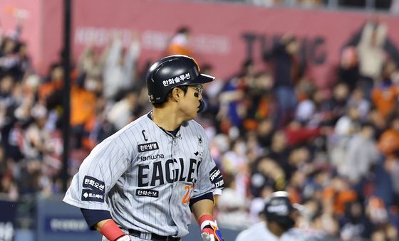 채은성, 캡틴의 2타점 적시타