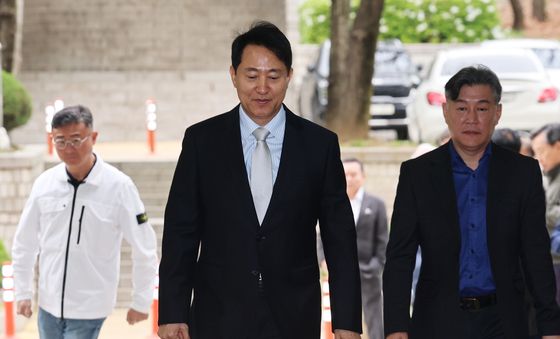 '명태균 여론조사 의혹' 공판 출석하는 오세훈 서울시장