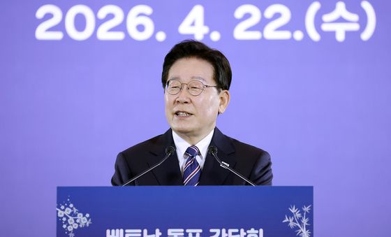 베트남 동포 오찬 간담회 발언하는 이재명 대통령