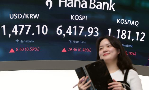 코스피 이틀 연속 사상 최고치... 6400도 넘었다