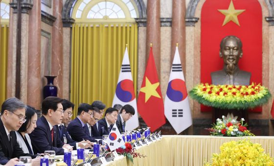 한-베트남 정상회담 발언하는 이재명 대통령