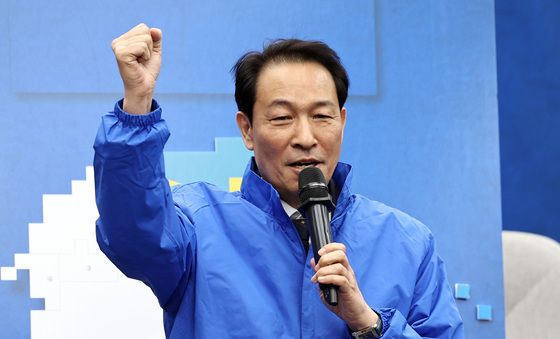 각오 밝히는 우상호 강원지사 후보