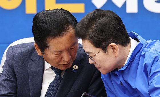 정청래·정원오 '지방선거 전략은'