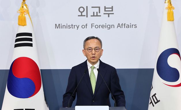 정례브리핑하는 박일 외교부 대변인