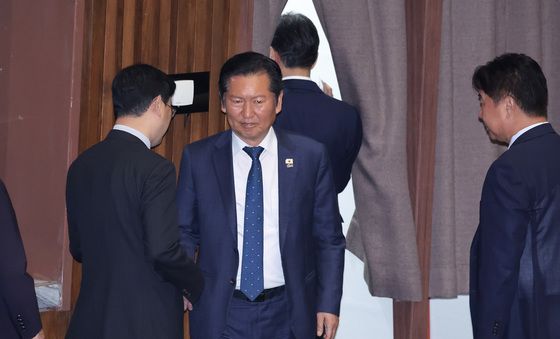 투표 마친 정청래