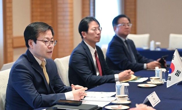 인사말하는 여한구 통상본부장