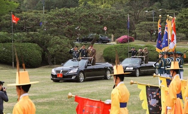 영연방 4개국 육군참모총장 계룡대 방문