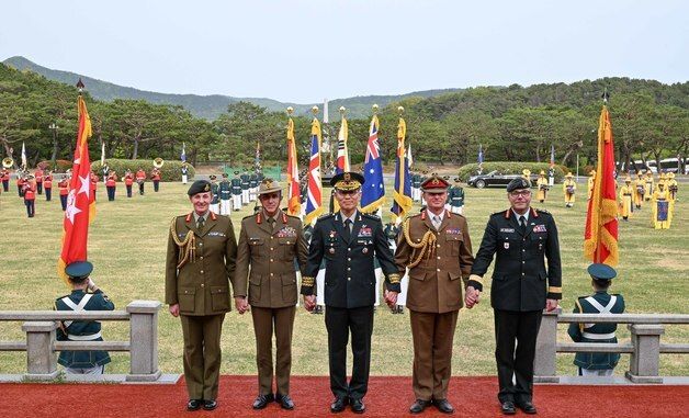 영연방 4개국 육군참모총장 계룡대 방문