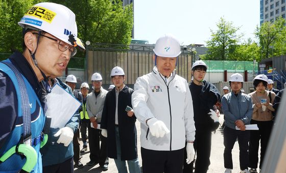 광화문 대심도 빗물배수터널 공사현장 찾은 오세훈 시장