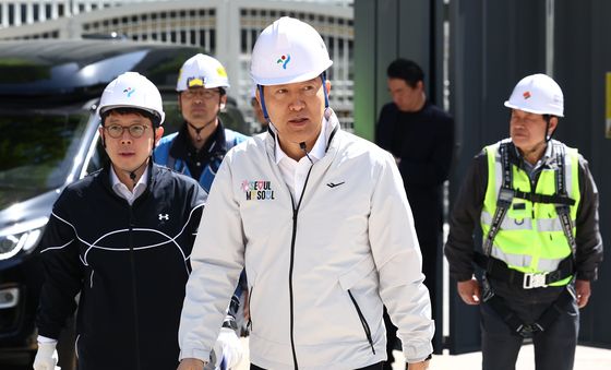 광화문 대심도 빗물배수터널 공사현장 찾은 오세훈 시장