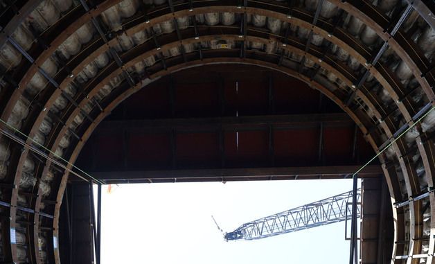 광화문 대심도 빗물배수터널 공사 현장 점검하는 오세훈 시장