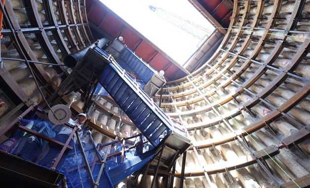 광화문 대심도 빗물배수터널 공사 현장 점검하는 오세훈 시장