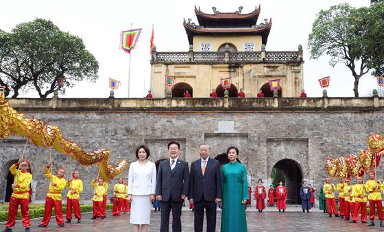 탕롱 황성 방문한 한-베트남 정상