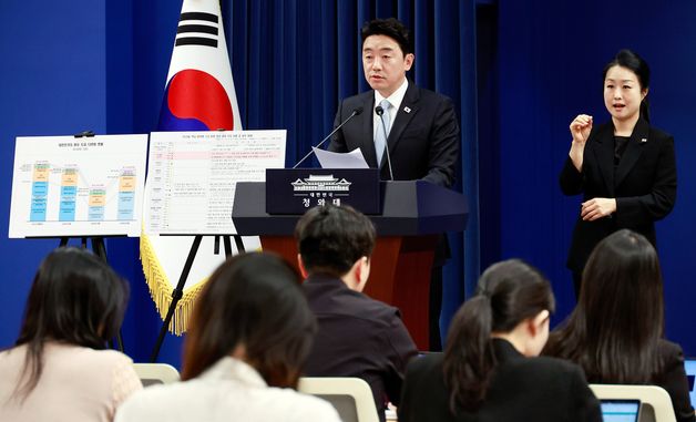 강훈식 비서실장, 비상경제 상황 관련 브리핑