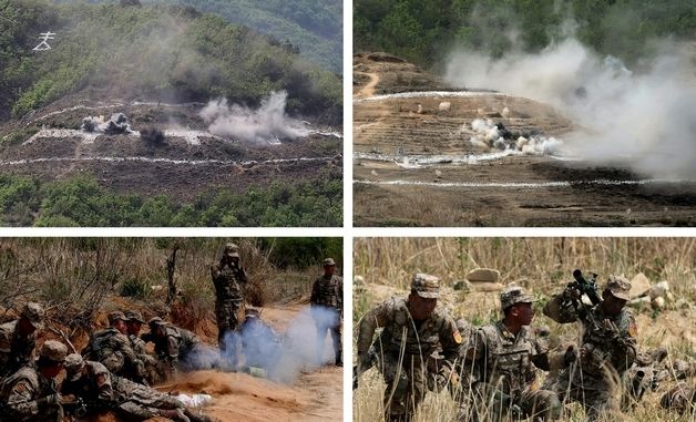 北 인민혁명군 창건일 맞아 박격포병 사격경기