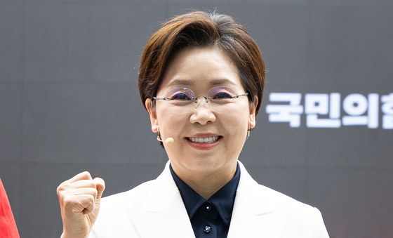 기념 촬영하는 양향자 국민의힘 경기도지사 예비후보