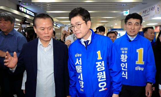 고투몰 대표와 대화 나누는 정원오 후보