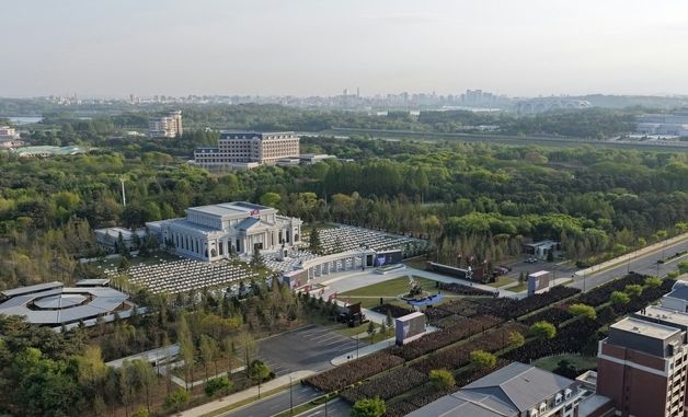 北, 러시아 파병 기념관 전경 공개…준공식 진행