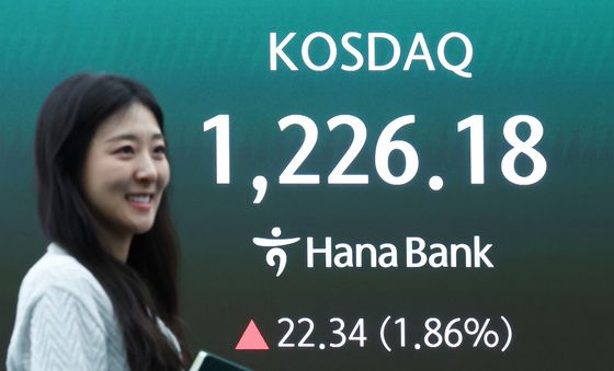 코스닥 1220선 돌파 '상승 마감'