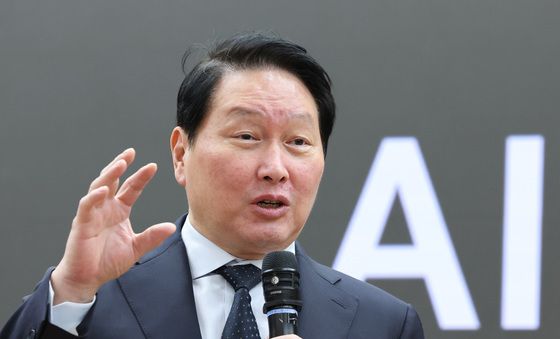 강연하는 최태원 대한상의 회장