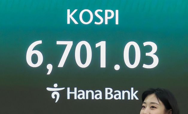 코스피 장중 사상최초 6700선 돌파…