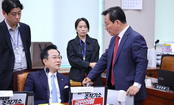 대화하는 박성준·김형동