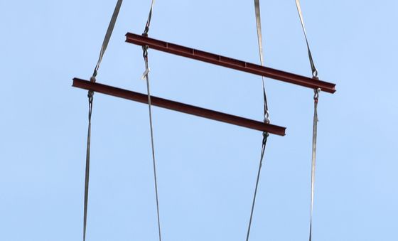 안전공업 옥상 주차장 차량 이송