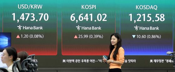 코스피 6641.02 마감…2거래일 연속 신고점 경신