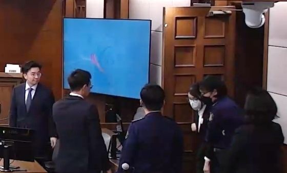 항소심 출석하는 김건희 여사