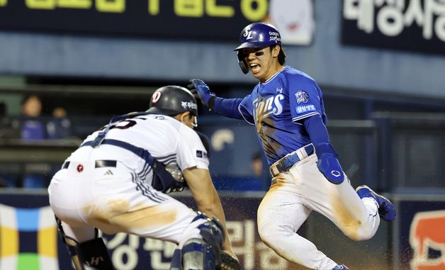 김성윤, 2안타 2득점 맹활약