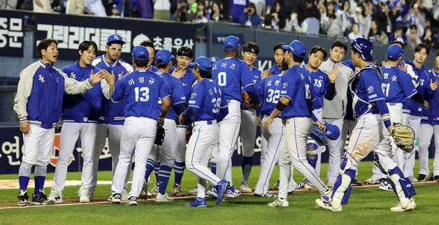 삼성, 연장 10회 혈투 끝 7연패 탈출