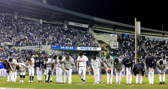 치열한 승부 끝에 패배한 두산