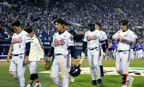 연장끝에 패배한 두산