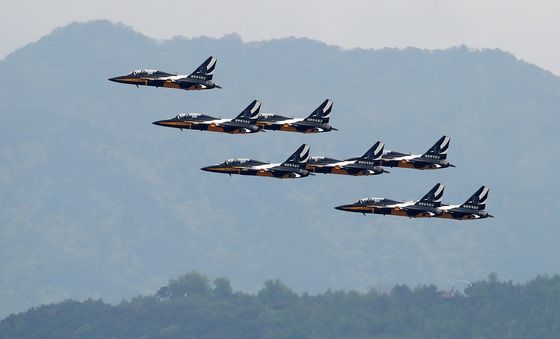 '위풍당당' 공군 특수비행팀 블랙이글스