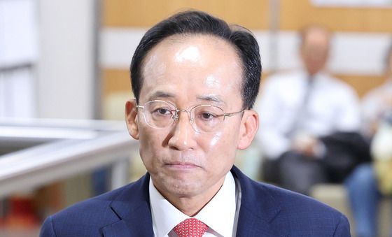 법원 도착한 추경호