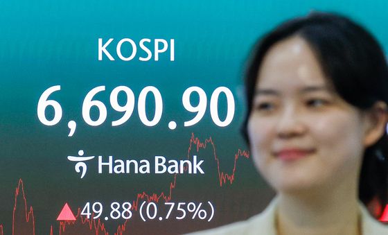 코스피, 6690.9로 사상 최고치 마감