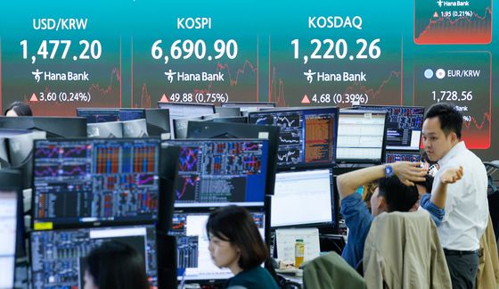 사흘 연속 종가 최고치 기록하는 코스피