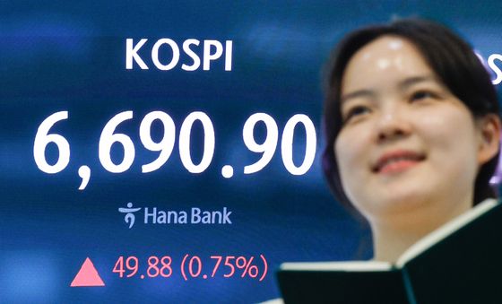 사흘 연속 종가 최고치 기록하는 코스피