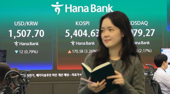 '코스피 3% 상승한 5400선 회복'