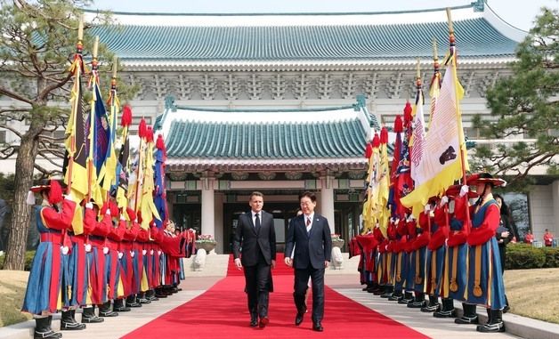 마크롱 대통령 공식 환영식