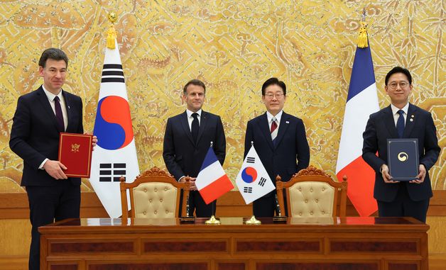 한·프, '인공지능·반도체 및 양자기술 분야 협력 의향서' 교환식