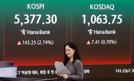 5370대 회복한 코스피